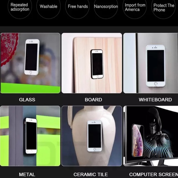 iPhone 12 Pro Max Anti Gravity Phone Case TPU Magical Nano Suction Adsorbed Case - Picture 6 of 7